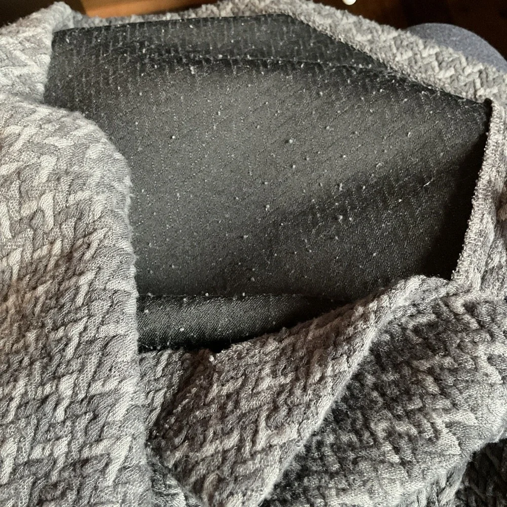 Banana Republic Textured‎ Knit Dress Womens Gray V Stitch Career Size 4